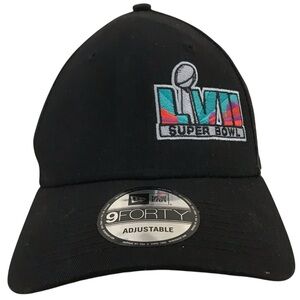New Era 9FORTY "Super Bowl LVII" Adjustable Black Cotton Ball Cap
